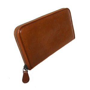 Bottega Veneta Zip Brown Butterfly Leather Around Wallet